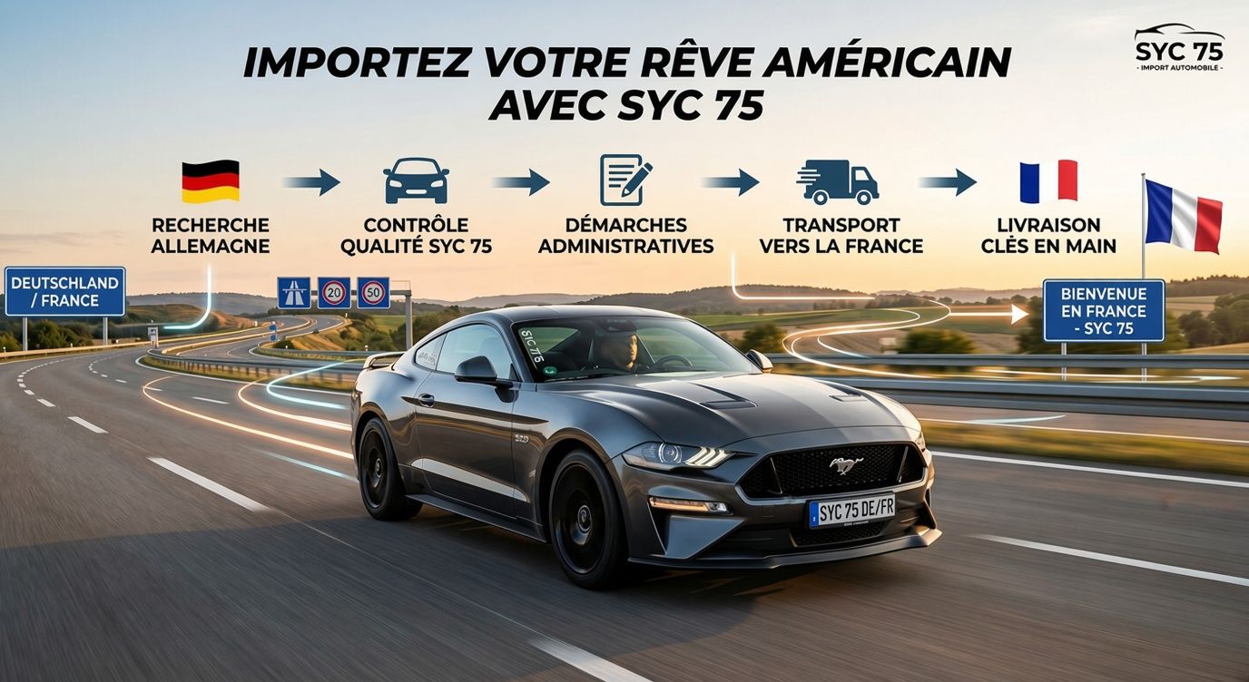 Ford Mustang : La Sportive Américaine Mythique Importée au Meilleur Prix par SYC 75