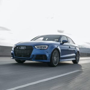Audi A8 4-door sedan blue